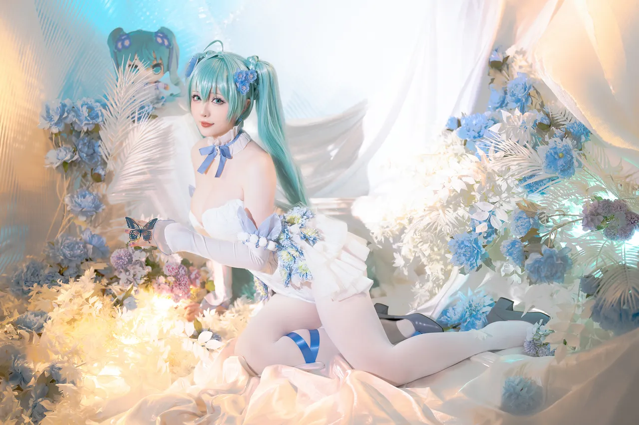 星之迟迟 - NO.215 2024年02月计划A 初音未来 粉蝶花精灵54P1V-4.51GB-erohere24.webp